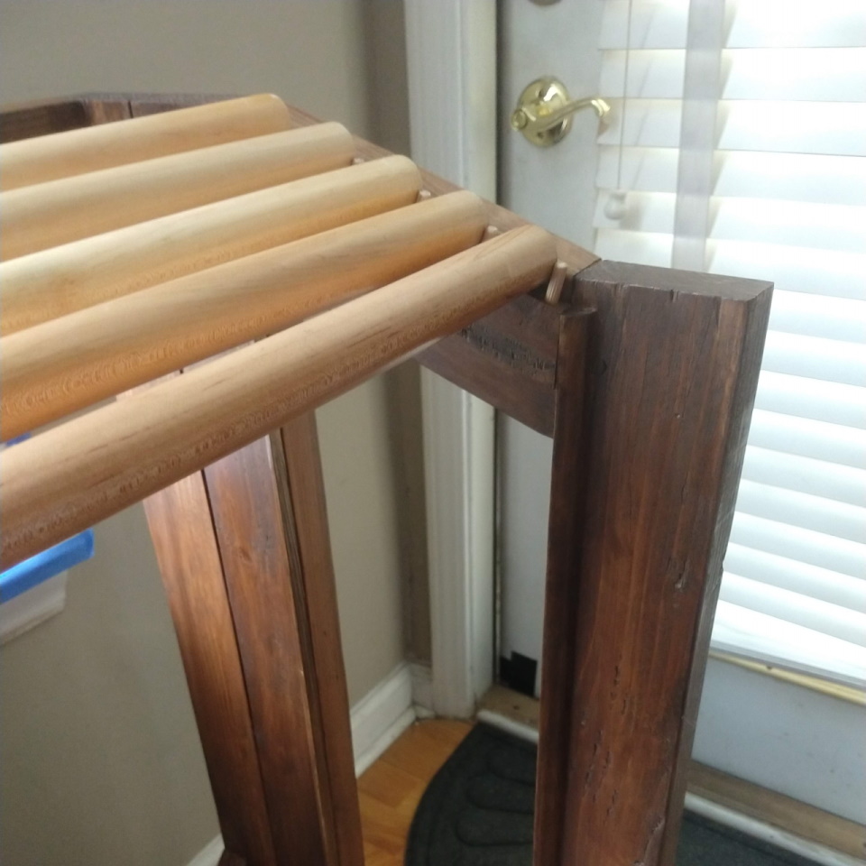 Reference rack close up